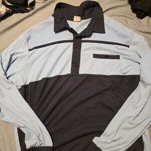 Haband Men's Light and Dark Blue Casual Shirt